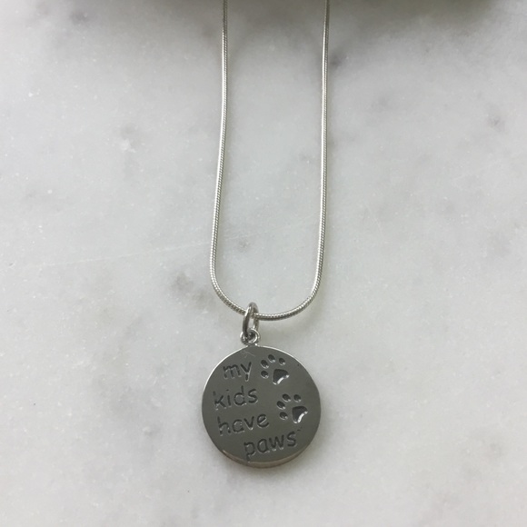 Sterling My Kids have Paws Necklace - Picture 3 of 16